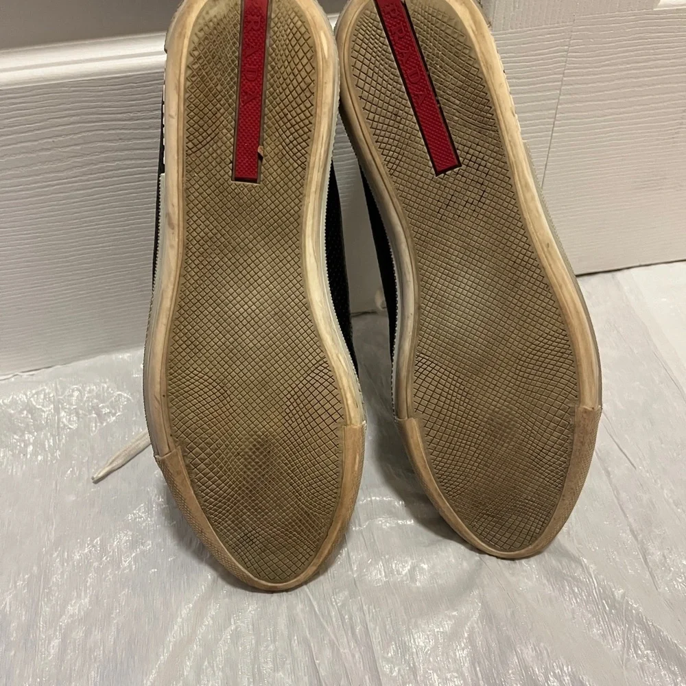Prada Black and White Women's Sneakers - Picture 9 of 15